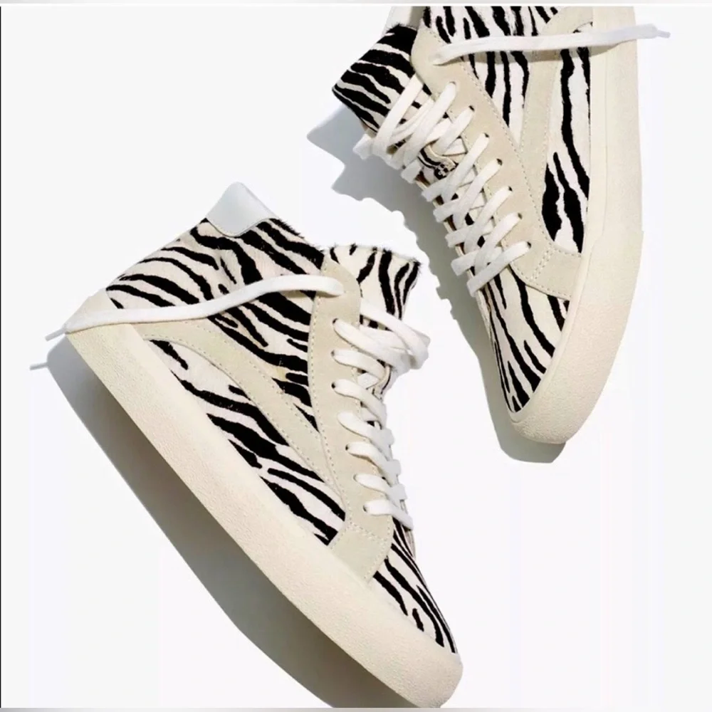 MWL Calf Hair Zebra High-tops - Picture 1 of 14